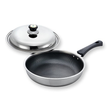 32cm不銹鋼雕刻平底鍋